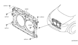 Diagram for 2010 Nissan Murano Radiator Support - 62500-1AA0A