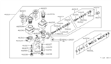 Diagram for Nissan 720 Pickup Master Cylinder Repair Kit - 46073-W1300