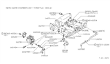 Diagram for Nissan 200SX Throttle Body Gasket - 16175-N8500