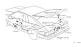 Diagram for 1981 Nissan 200SX Door Latch Assembly - 90502-N8500