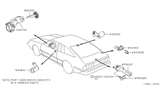 Diagram for 1982 Nissan Datsun 310 Car Key - KEY00-00039