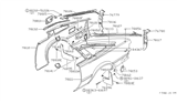 Diagram for 1979 Nissan 200SX Body Mount Hole Plug - 01658-00291