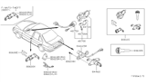 Diagram for Nissan Sentra Ignition Lock Assembly - 48700-40U25