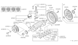 Diagram for 1995 Nissan 200SX Rod Bearing - 12111-50Y00