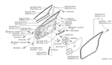 Diagram for 1998 Nissan 200SX Door Check - 80430-1M100