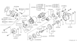 Diagram for 2013 Nissan Versa Starter Drive Gear - 23367-31U01