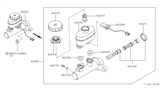 Diagram for 1997 Nissan Sentra Brake Master Cylinder Reservoir - 46010-4B000