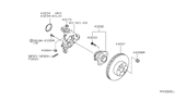 Diagram for Nissan Maxima Wheel Bearing - 43202-7Y000