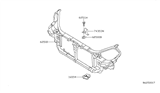 Diagram for 2006 Nissan Maxima Radiator Support - 743E3-7Y000