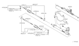 Diagram for Nissan Maxima Steering Gear Box - 49001-ZK40A