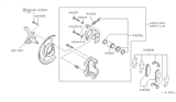Diagram for Nissan Maxima Brake Pad Set - 44060-AL586