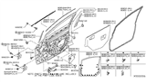 Diagram for Nissan Versa Door Hinge - 82421-ED00A