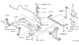 Diagram for 2011 Nissan Cube Sway Bar Link - 54618-JX00A