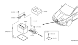 Diagram for Nissan Altima Battery Tray - 64866-9U10A