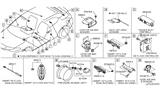 Diagram for 2013 Nissan Murano Air Bag Control Module - K8820-1GR1A