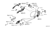 Diagram for 2013 Nissan Murano Door Latch Cable - 80515-1GR0A