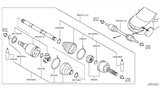 Diagram for 2011 Nissan Murano Axle Shaft - 39101-1AA0C