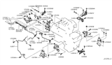 Diagram for 2014 Nissan Murano Engine Mount Bracket - 11274-JP01B