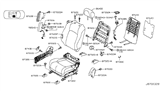 Diagram for Nissan Murano Seat Cushion - 873A2-1GR2D