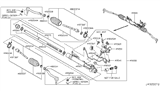 Diagram for 2009 Nissan Murano Power Steering Hose - 49541-1AA0A