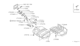 Diagram for Nissan Pathfinder Fuel Filler Neck - 02173-03450