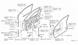Diagram for Nissan Hardbody Pickup (D21) Window Run - 80330-01G60