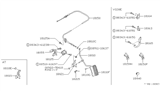 Diagram for 1990 Nissan Pathfinder Throttle Cable - 18201-42G01