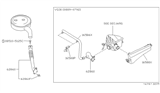 Diagram for 1990 Nissan Pathfinder Air Duct - 62860-09G10