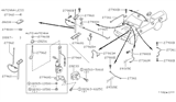 Diagram for 1994 Nissan Pathfinder Antenna Cable - 28241-85P00