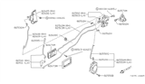 Diagram for 1993 Nissan Pathfinder Door Latch Cable - 82608-83G00