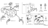 Diagram for Nissan NV Ignition Lock Assembly - D8700-3LM0A