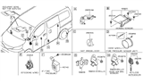 Diagram for Nissan NV Air Bag Sensor - 98820-3LM9B