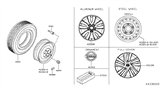 Diagram for 2016 Nissan NV Wheel Cover - 40315-3LM0A