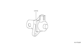 Diagram for Nissan EGR Vacuum Solenoid - 14710-ED00B