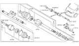 Diagram for 2018 Nissan NV Axle Shaft - 39100-95B0A