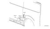 Diagram for Nissan Fuel Door Hinge - 78836-1PA0A