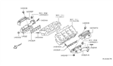 Diagram for Nissan Xterra Exhaust Manifold - 14002-EA21A