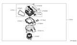 Diagram for 2015 Nissan Altima Blend Door Actuator - 27730-1PA0A