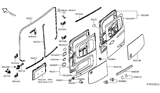 Diagram for 2012 Nissan NV Liftgate Hinge - 90400-1PA2A