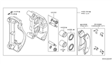 Diagram for 2018 Nissan Titan Brake Caliper Repair Kit - 44001-1PA1C