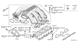 Diagram for 2009 Nissan Pathfinder Intake Manifold - 14010-EA200