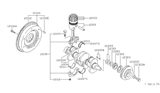 Diagram for Nissan Datsun 310 Crankshaft Gear - 13021-H1000