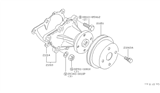 Diagram for Nissan Datsun 310 Water Pump Gasket - 21014-H1000