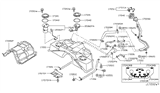 Diagram for Nissan 370Z Fuel Line Clamps - 01558-00401