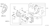 Diagram for Nissan 350Z Brake Caliper Piston - 41121-12U01