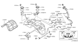 Diagram for Nissan 350Z Fuel Pump - 17040-CD000