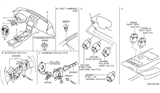 Diagram for Nissan Cruise Control Switch - 25550-CD000
