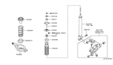 Diagram for Nissan 350Z Sway Bar Bushing - 56217-AG000