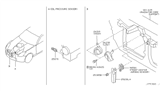 Diagram for Nissan 350Z Air Bag Sensor - 98581-EM01A