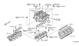 Diagram for Nissan Intake Manifold Gasket - 14032-AM600